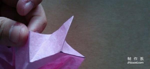 How to fold Hirundine paper rose, H.r rose handmade origami illustrated tutorial