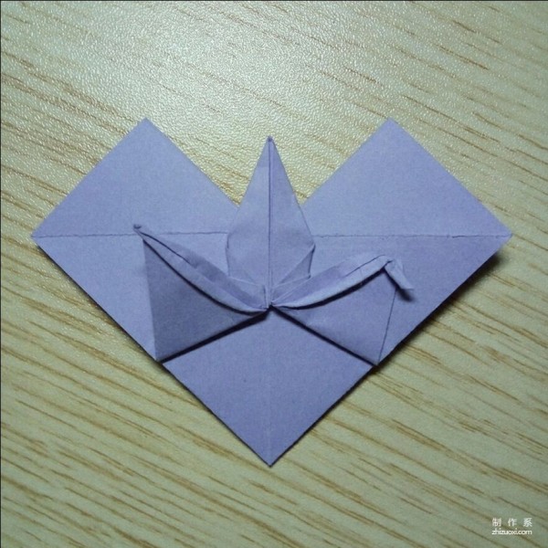 Creative paper cranes and hearts DIY handmade origami method of paper cranes