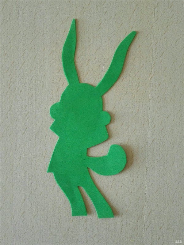 Sponge paper DIY handmade super interesting and cute bunny stickers