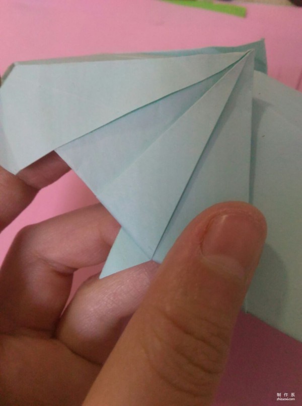 Simple DIY origami method for cute hippopotamus