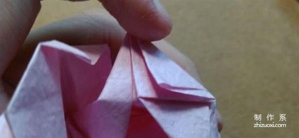 How to fold Hirundine paper rose, H.r rose handmade origami illustrated tutorial