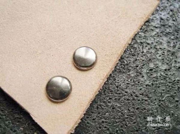 How are rivets installed on leather goods?