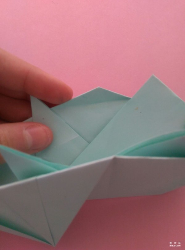 Simple DIY origami method for cute hippopotamus