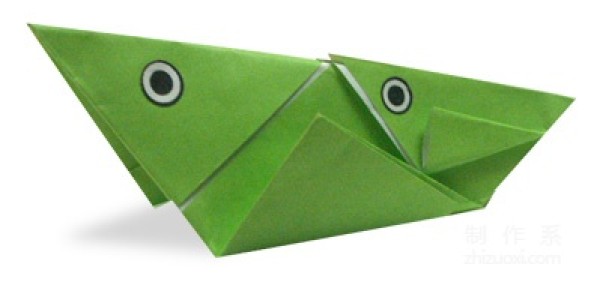 Origami method for parent-child grasshopper