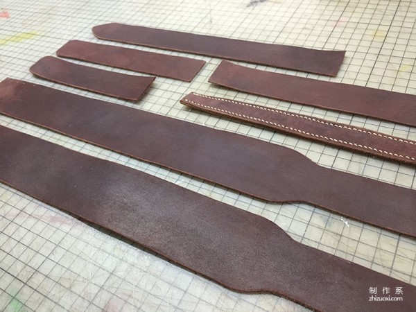 Crazy horse leather backpack detailed production steps