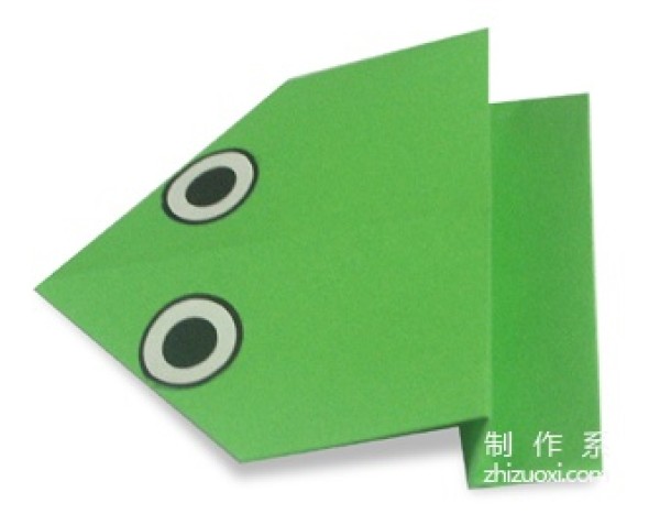 How to make an origami flipped frog