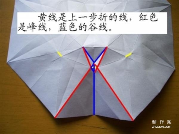 Origami hand-made tutorial on realistic 3D diamond origami method