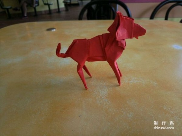 Origami paper dog origami real photo tutorial method picture collection