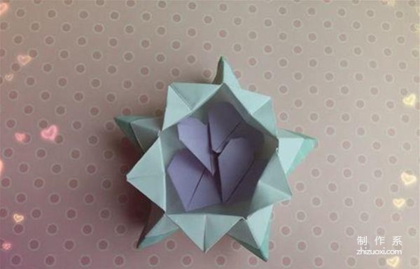 How to make a cute five-pointed star box using a piece of paper.