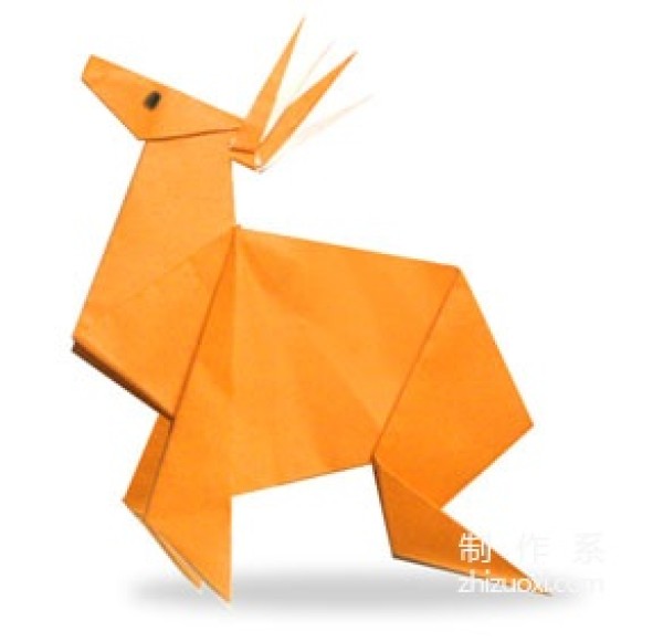 Another DIY origami method for children’s Christmas reindeer