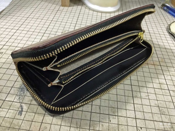 Leather zipper handbag making tutorial (with drawings to download)