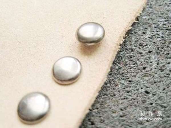 How are rivets installed on leather goods?