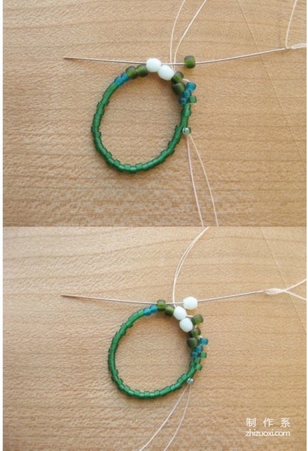 DIY tutorial for making delicate beaded rings