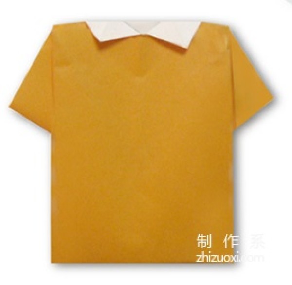 Origami method for clothing casual shirt