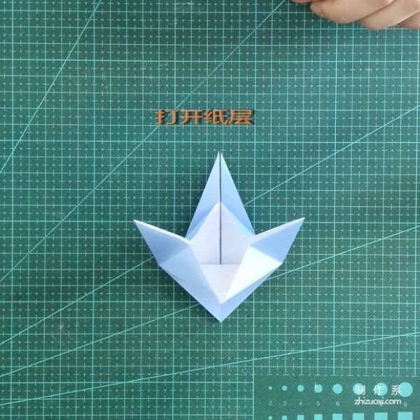 Michelle Fung short-hair girl avatar origami picture step-by-step tutorial