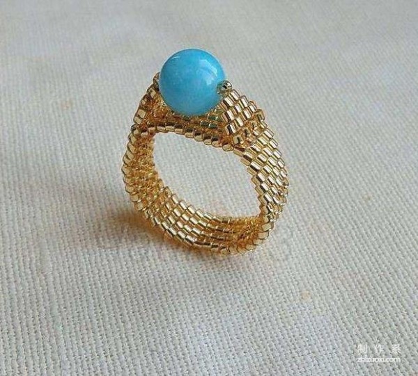 How to make a beautiful gemstone ring with handmade beads