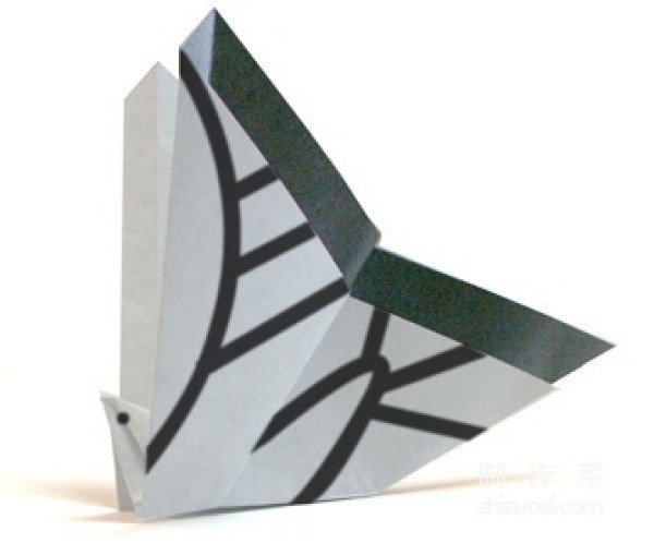 Swallowtail butterfly origami method