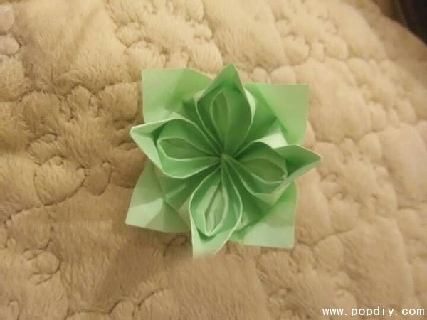 Paper art DIY creative handmade simple and elegant lotus origami