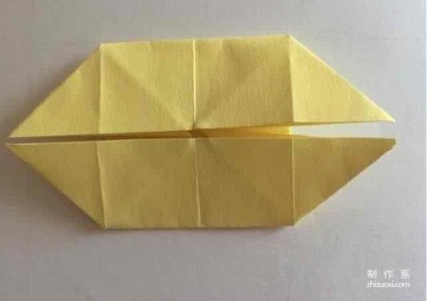 Simple and beautiful handmade origami method of paper box with sunflower petals