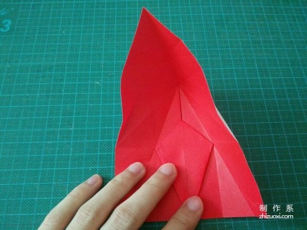 Simple Christmas Crane Origami Illustration Complete Tutorial